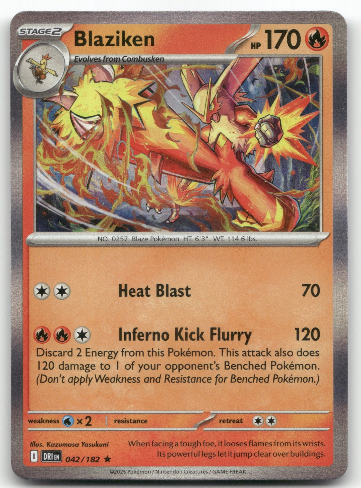 Blaziken - Rare SV10: Destined Rivals 042/182 NM