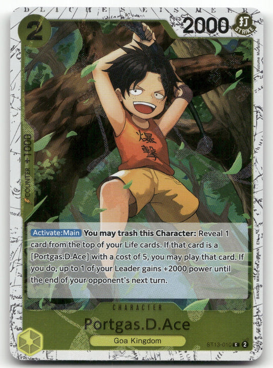Portgas.D.Ace - (Pirate Foil) C Premium Booster -The Best- Vol. 2 ST13-010 NM