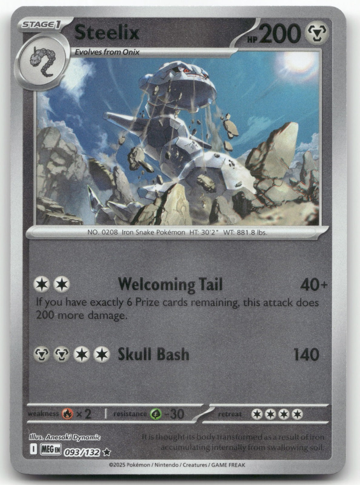 Steelix - Rare ME01: Mega Evolution 093/132 NM