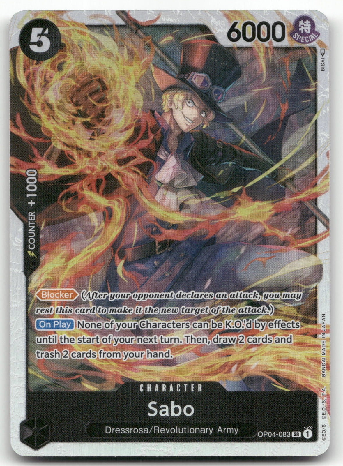 Sabo SR Kingdoms of Intrigue OP04-083 NM
