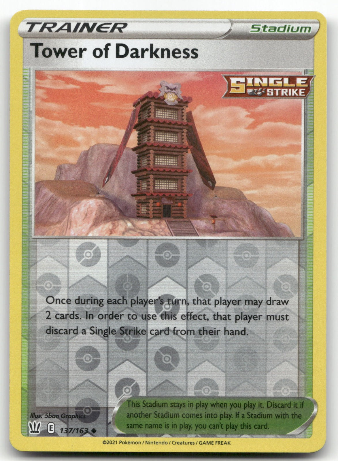 Tower of Darkness Uncommon SWSH05: Battle Styles 137/163 NM