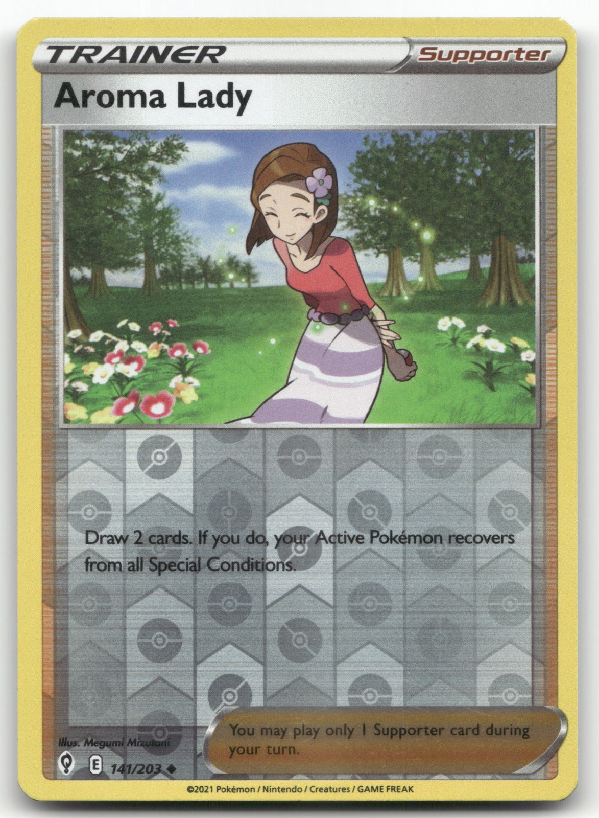 Aroma Lady Uncommon SWSH07: Evolving Skies 141/203 NM