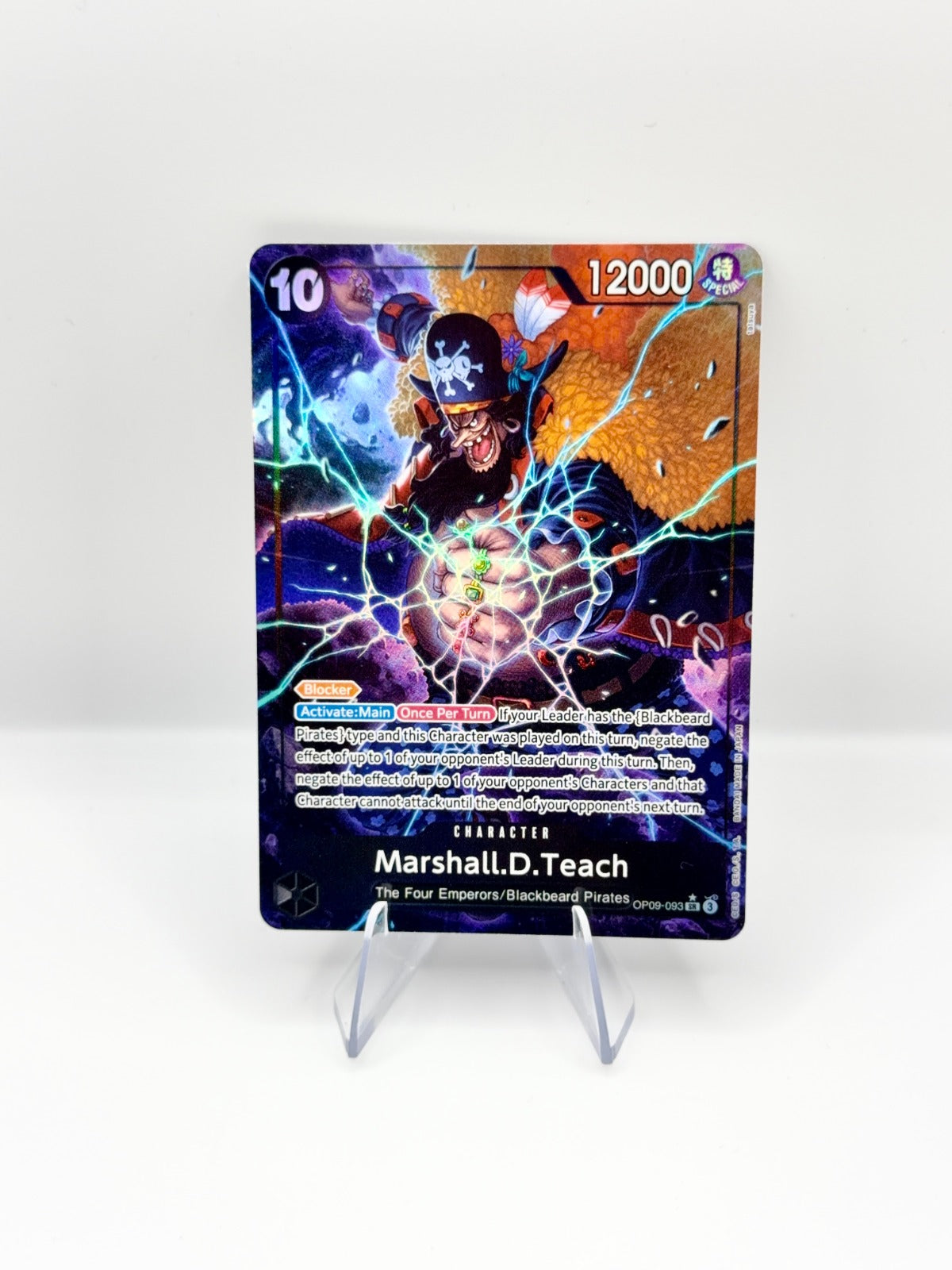 Marshall.D.Teach (093) (Alternate Art) SR Emperors in the New World OP09-093 NM