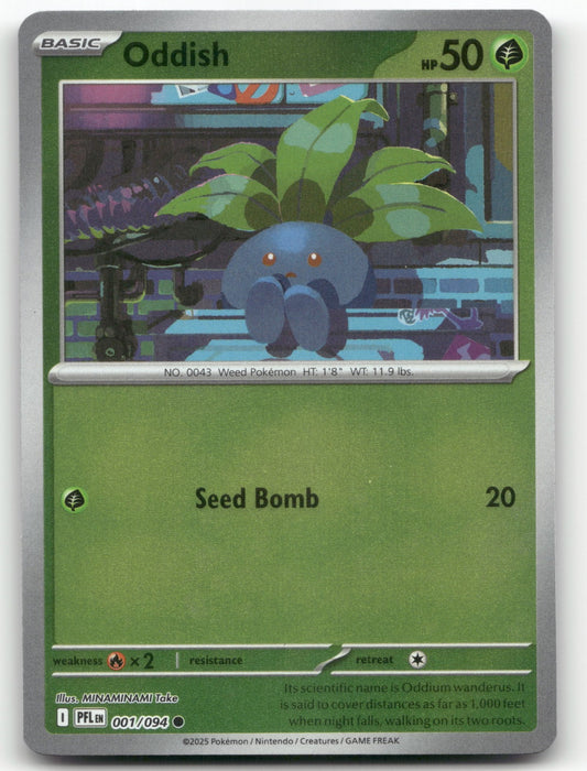 Oddish Common ME02: Phantasmal Flames 001/094 NM