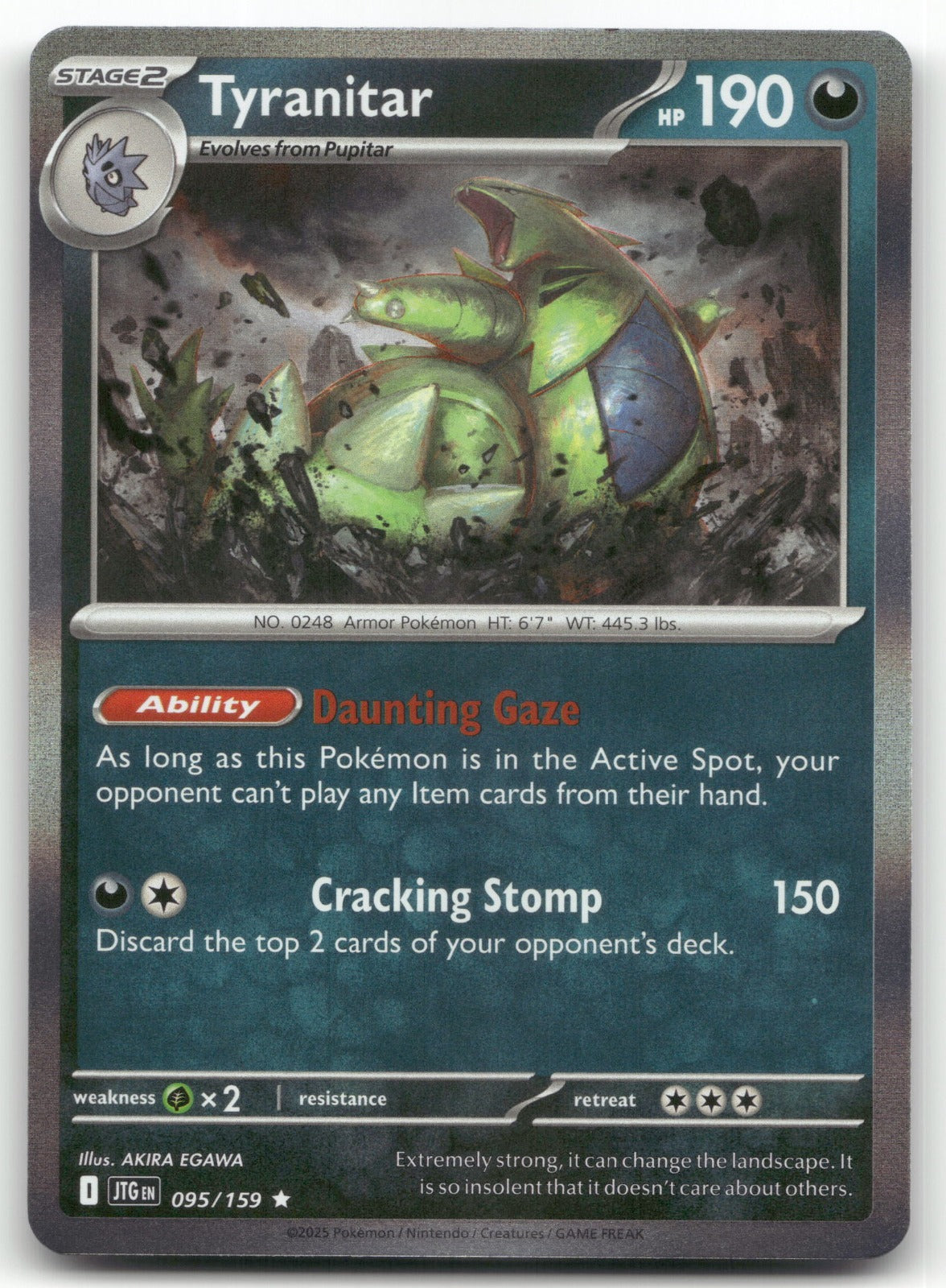Tyranitar Rare SV09: Journey Together 095/159 NM