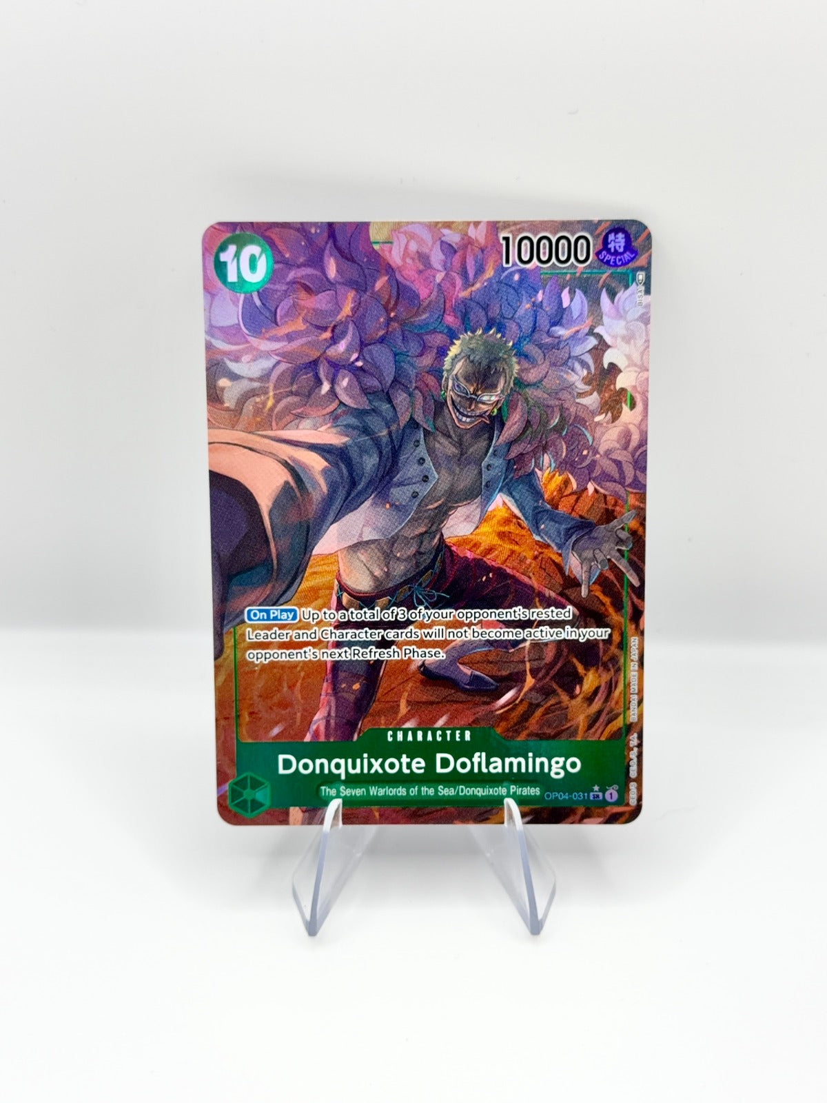 Donquixote Doflamingo (031) (Alternate Art) SR Kingdoms of Intrigue OP04-031 NM