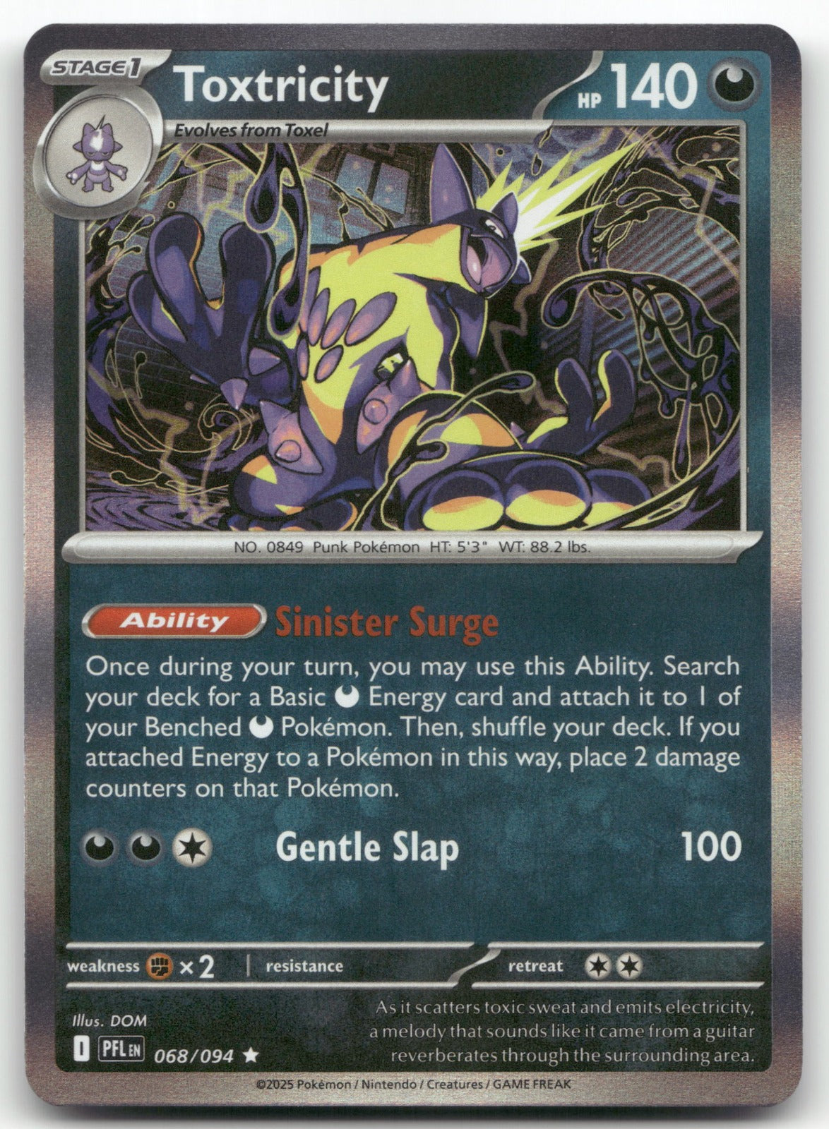 Toxtricity Rare ME02: Phantasmal Flames 068/094 NM