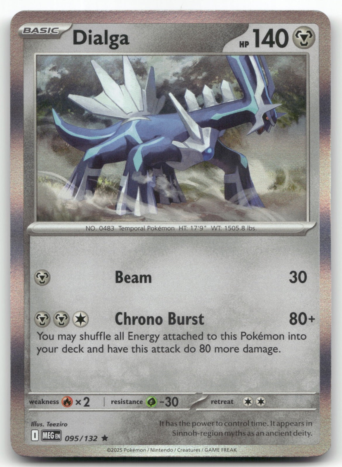 Dialga Rare ME01: Mega Evolution 095/132 NM