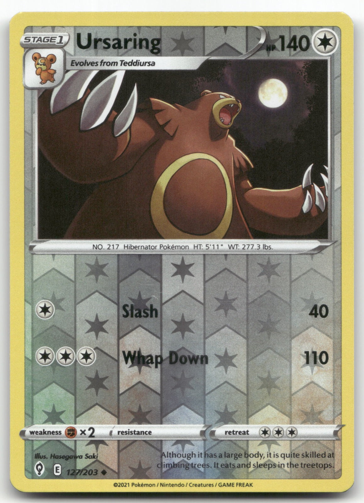 Ursaring Uncommon SWSH07: Evolving Skies 127/203 NM