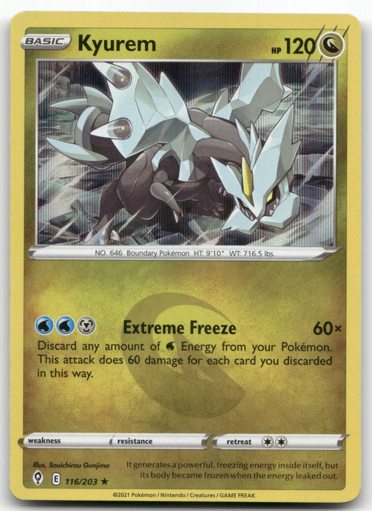 Kyurem Holo Rare SWSH07: Evolving Skies 116/203 NM