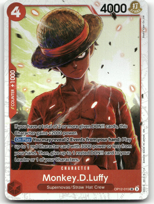 Monkey.D.Luffy SR Legacy of the Master OP12-015 NM