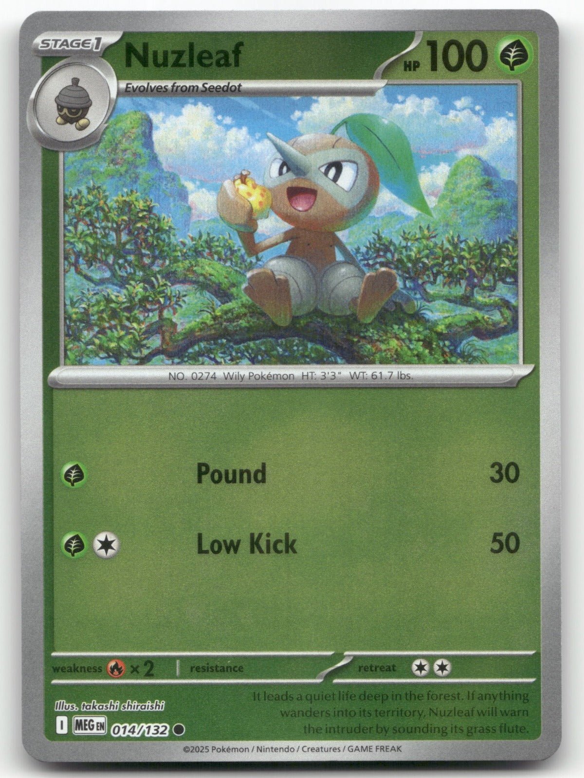 Nuzleaf Common ME01: Mega Evolution 014/132 NM