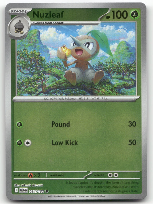 Nuzleaf Common ME01: Mega Evolution 014/132 NM