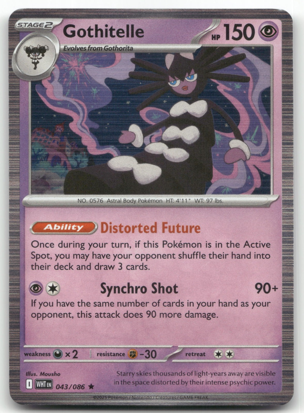 Gothitelle Rare SV: White Flare 043/086 NM