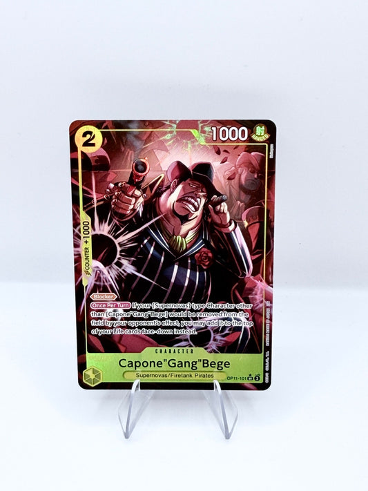 Capone"Gang"Bege (101) (Alternate Art) SR A Fist of Divine Speed OP11-101 NM