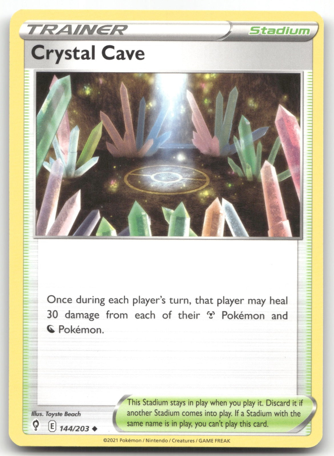 Crystal Cave Uncommon SWSH07: Evolving Skies 144/203 NM