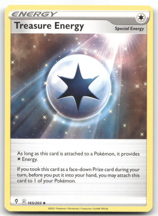 Treasure Energy Uncommon SWSH07: Evolving Skies 165/203 NM