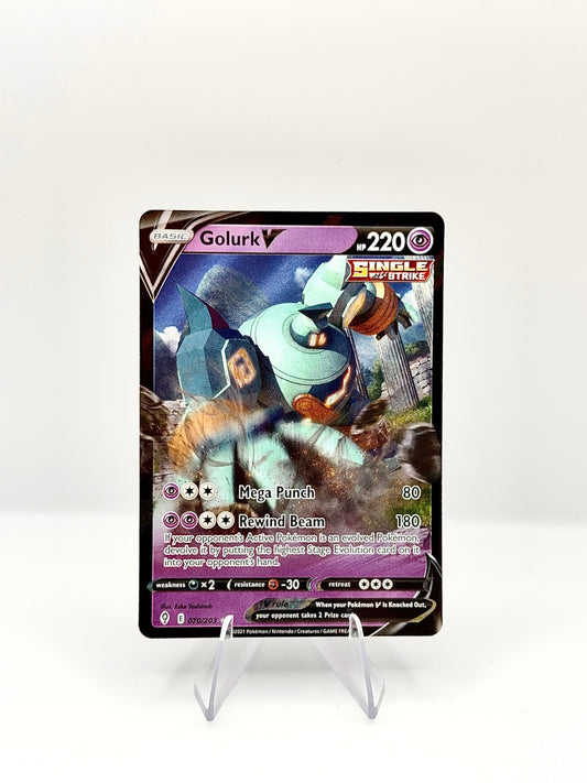 Golurk V Ultra Rare SWSH07: Evolving Skies 070/203 NM